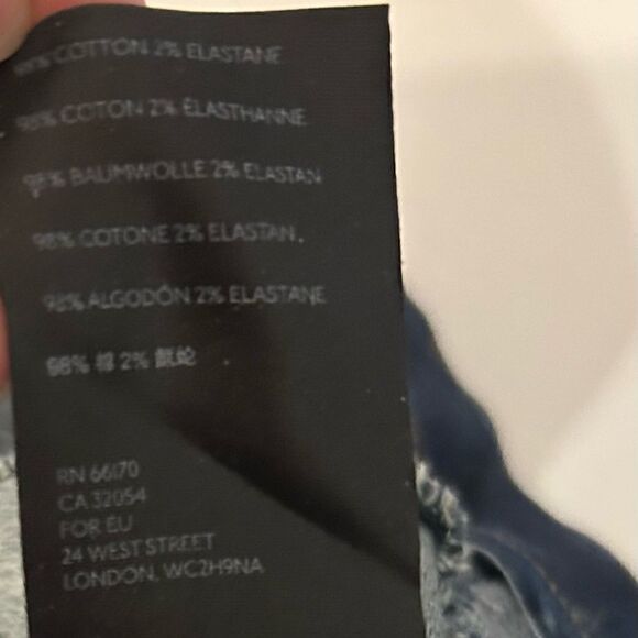 free people we the free miles away dark wash raw hem skinny jeans size 28 - Picture 7 of 13